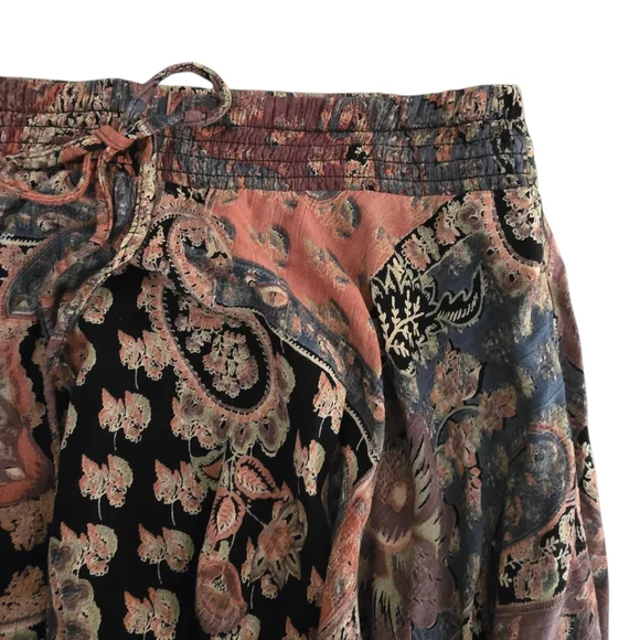 Angie Paisley Patchwork Handkerchief Hem Skirt Pink Boho Large - Picture 7 of 12